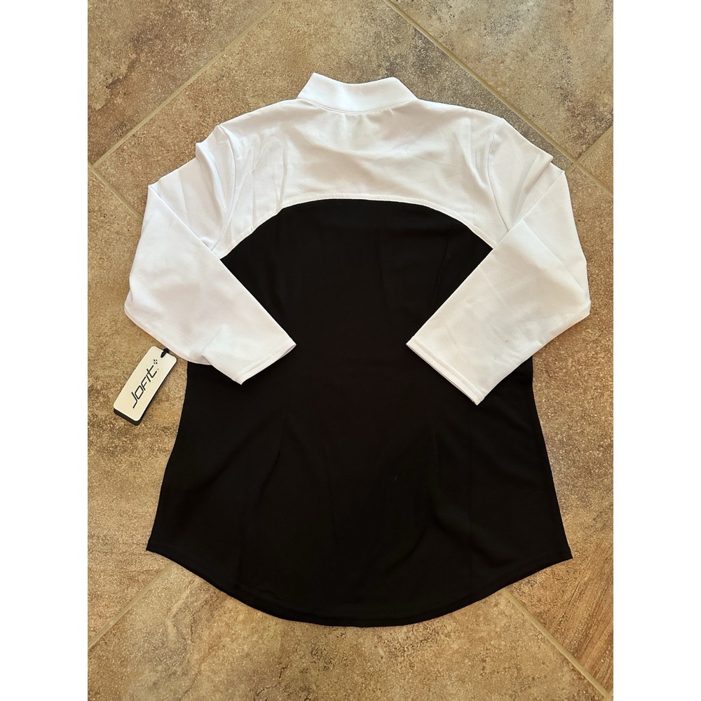 Jofit Women's 3/4 Sleeve Rib Mock Shirt Size Small Brand New! - Picture 4 of 4